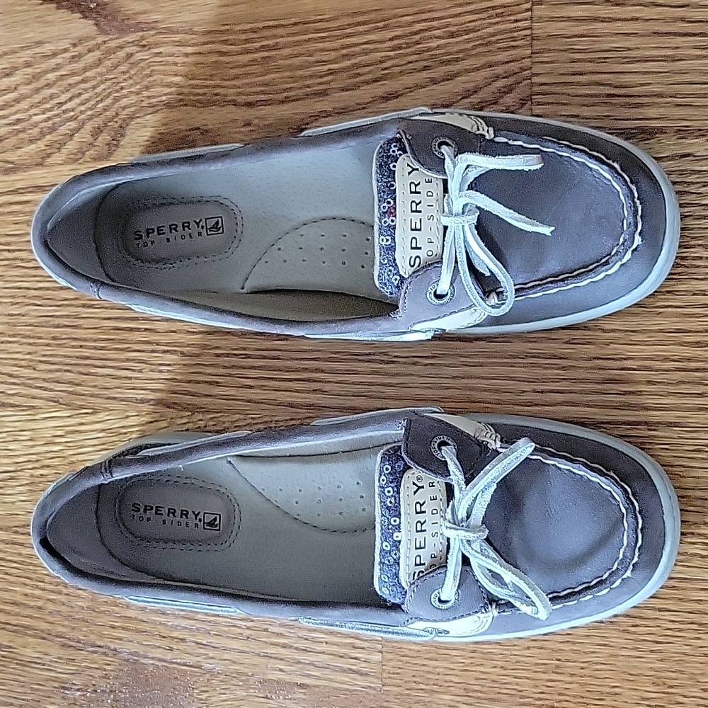 Sperry Angelfish gray boat shoes